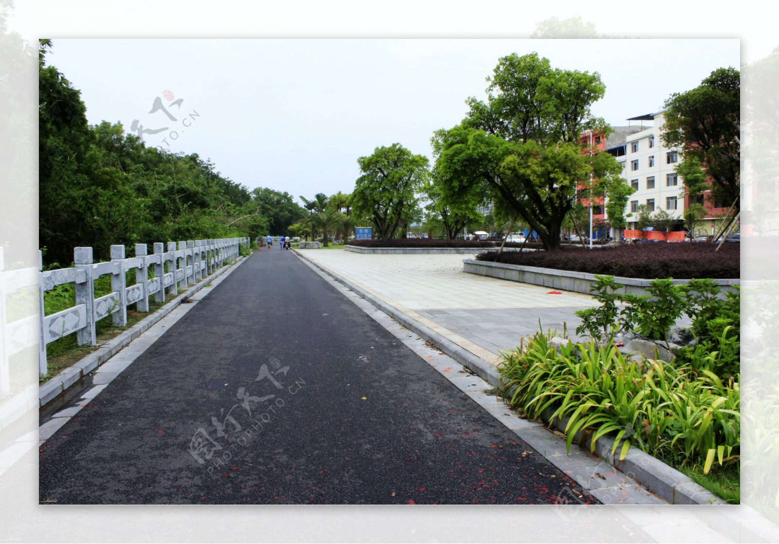 休闲道路石护栏