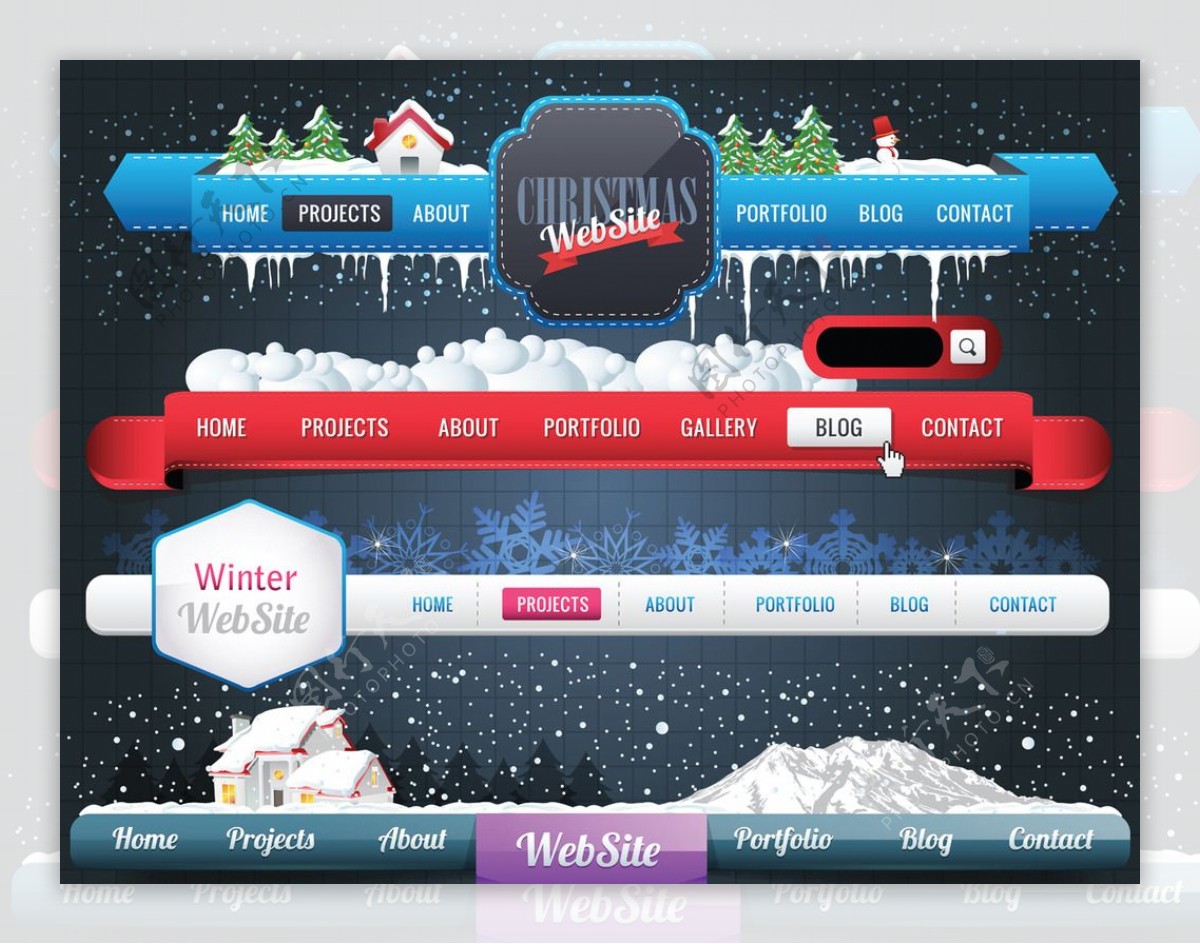 圣诞节网页设计