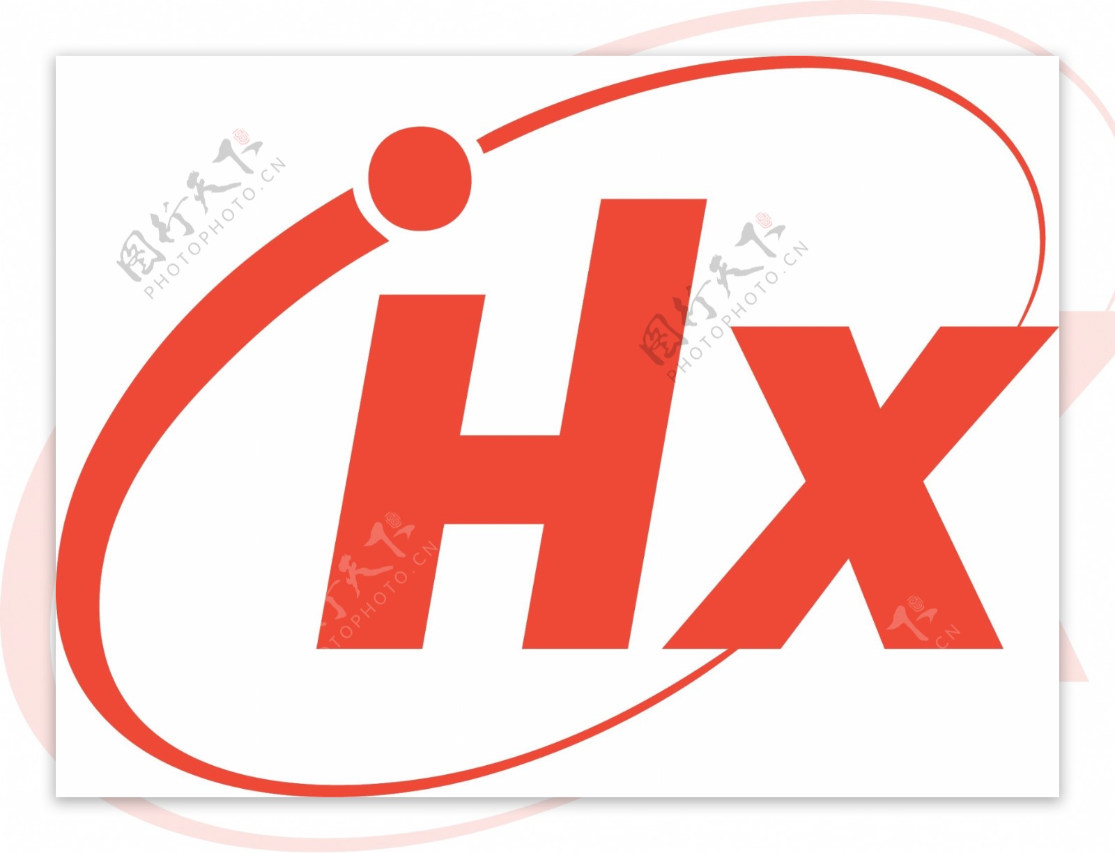 HX字母字体变形logo标志h