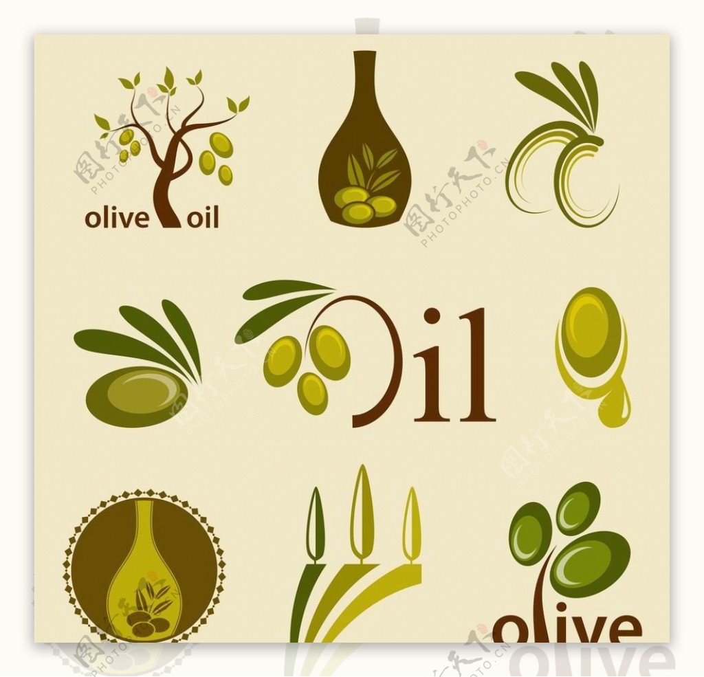 橄榄橄榄油图标