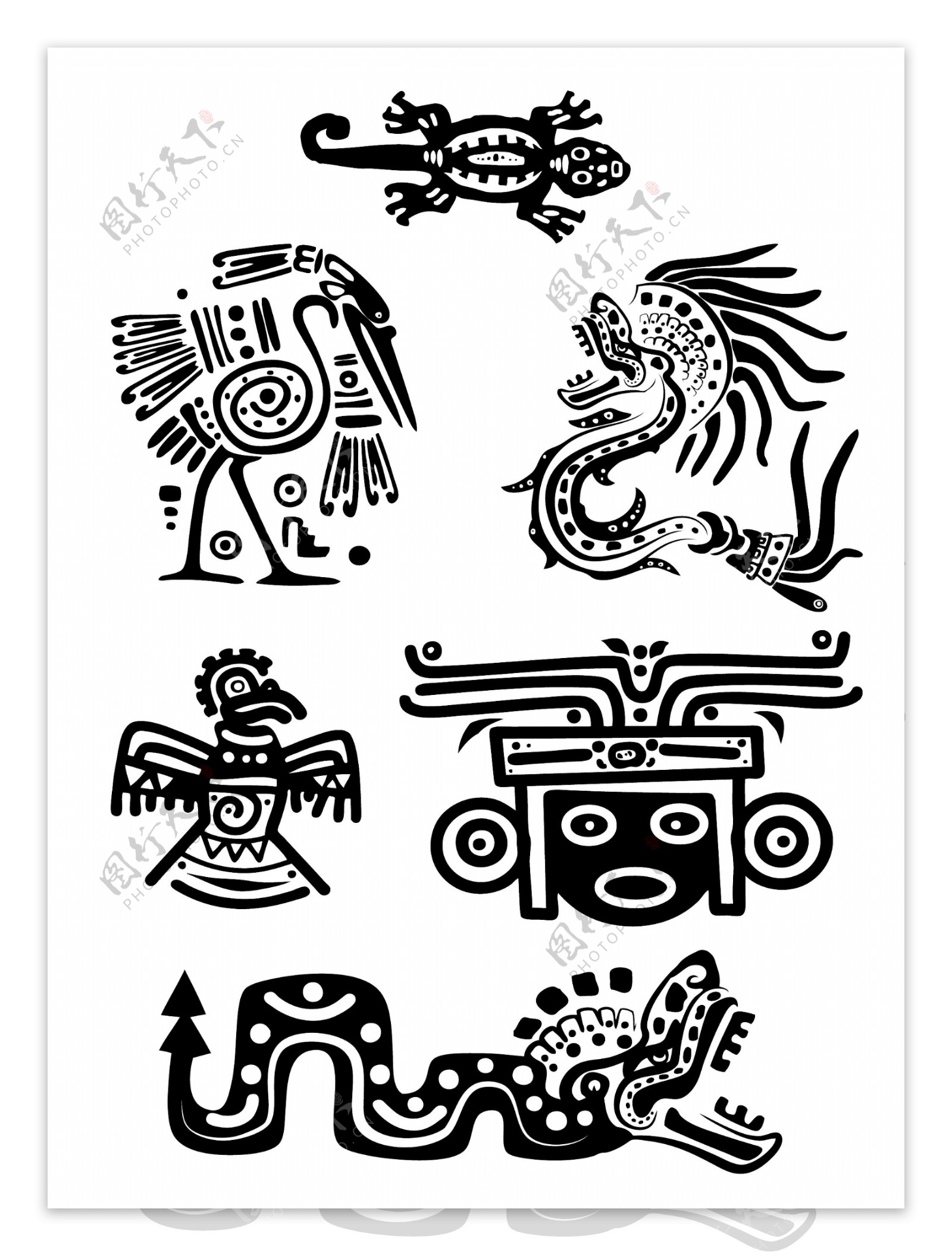 玛雅纹身图片素材-编号12002907-图行天下
