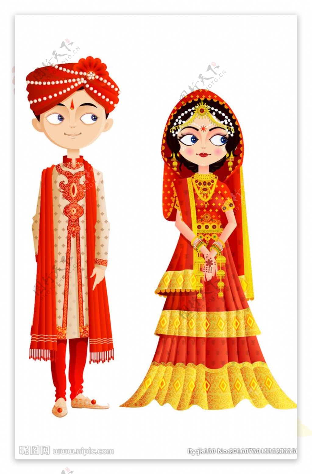 印度新郎印度新娘