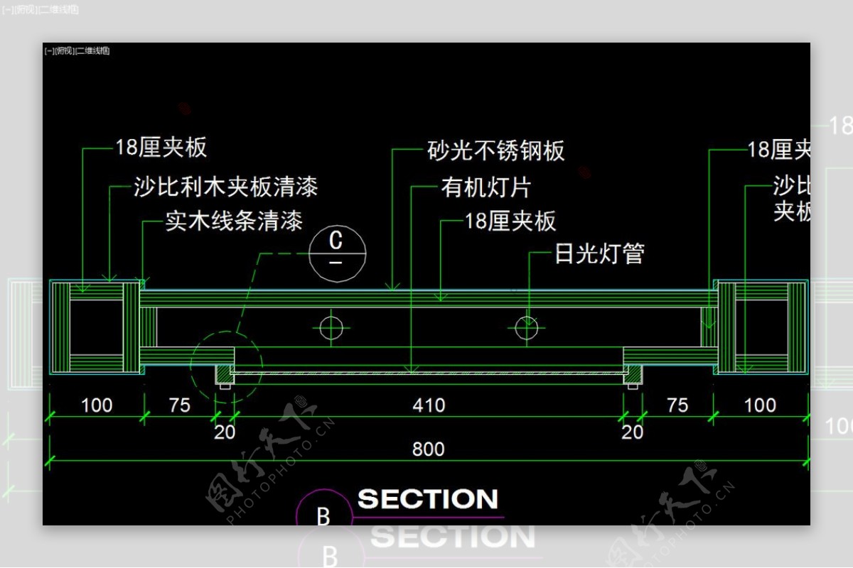 室内图块工装构件元素