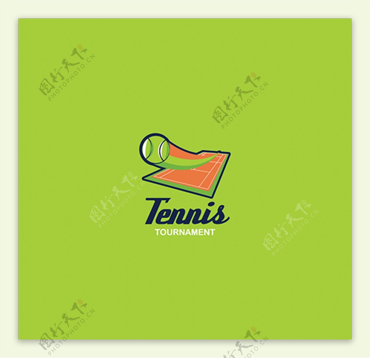 网球俱乐部比赛培训标志LOGO