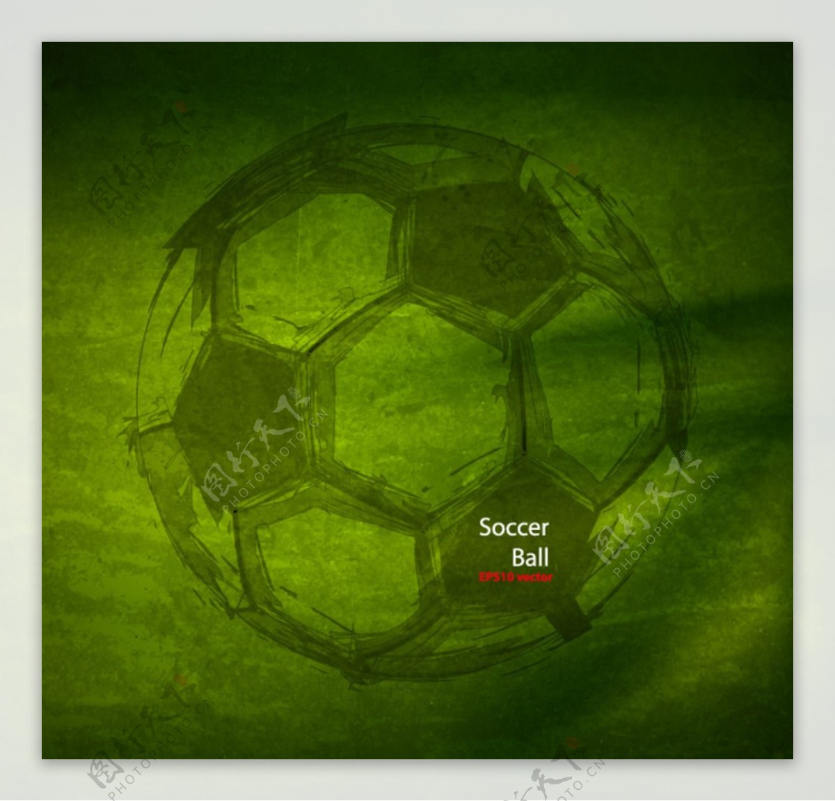 创意足球海报设计矢量素材