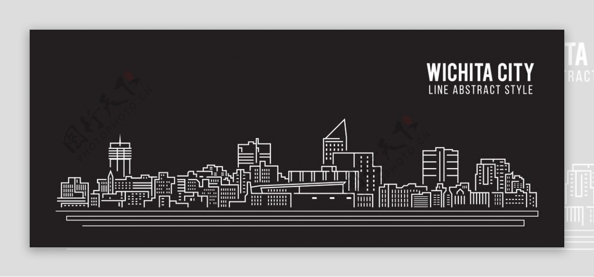 城市地标剪影图片素材-编号23955627-图行天下