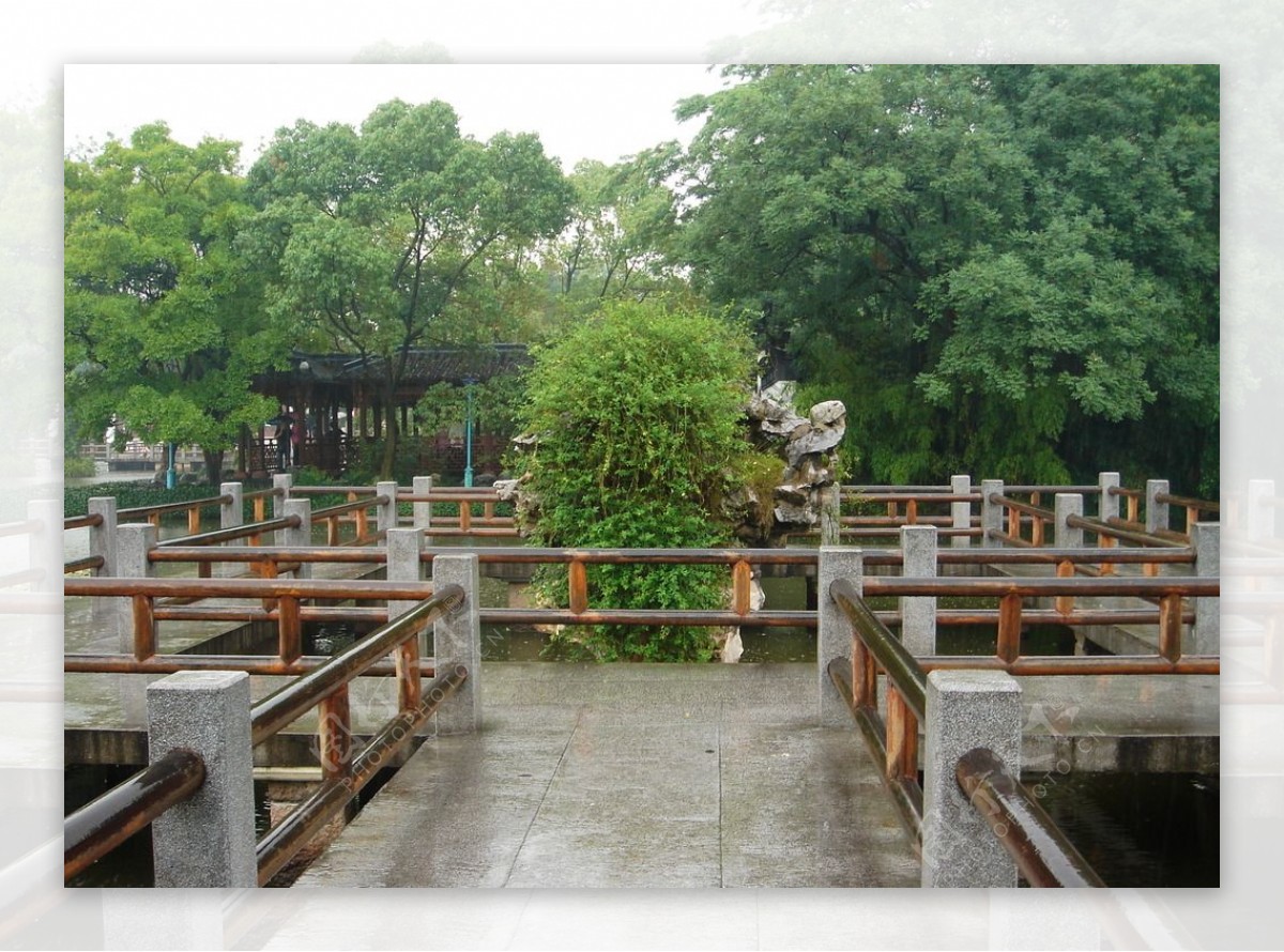 杭州西湖雨景