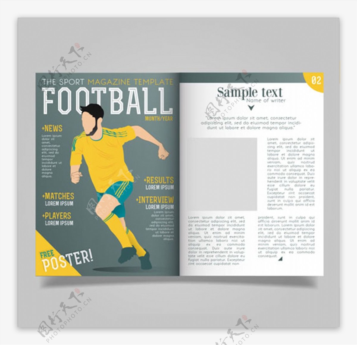 足球杂志排版设计