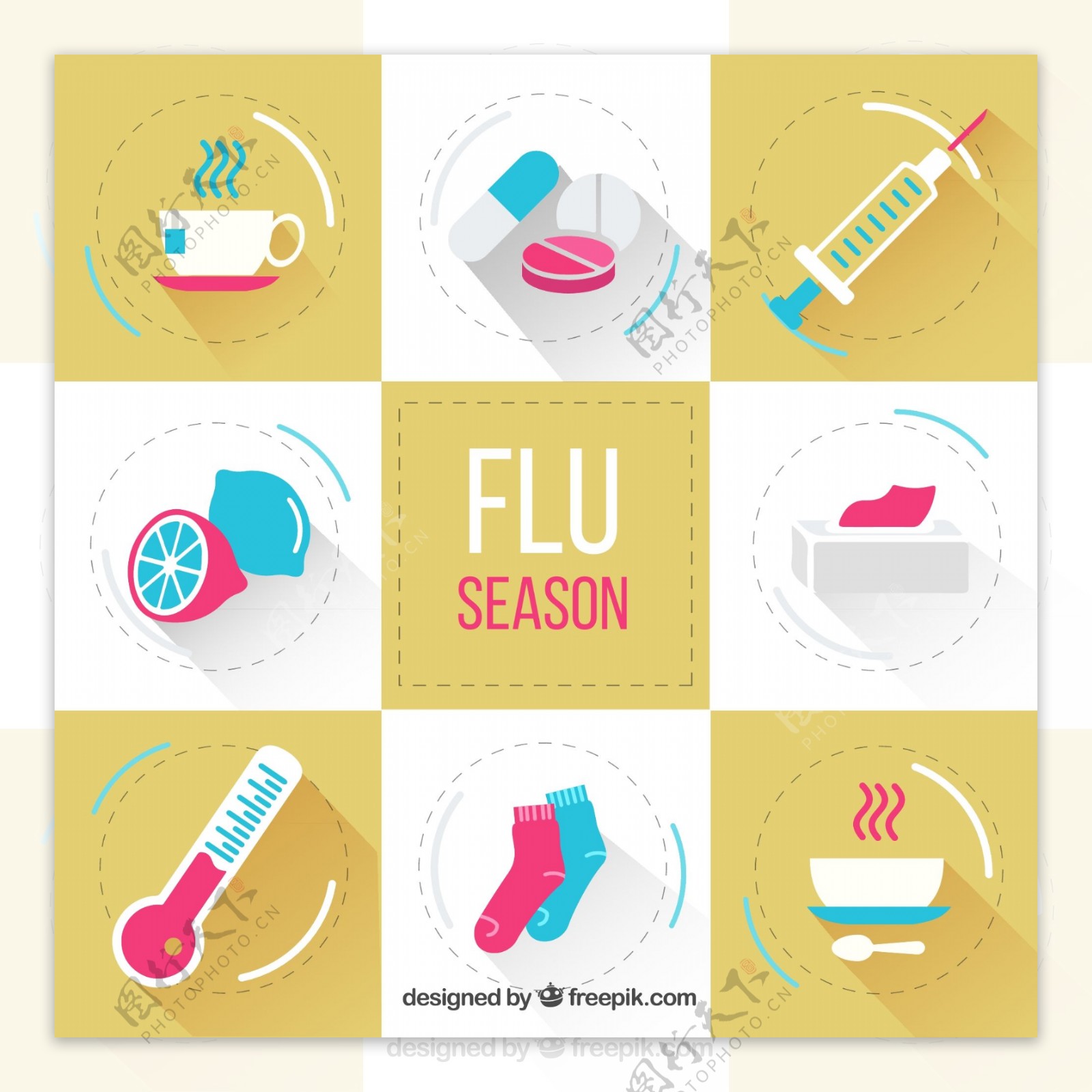 流感季节元素