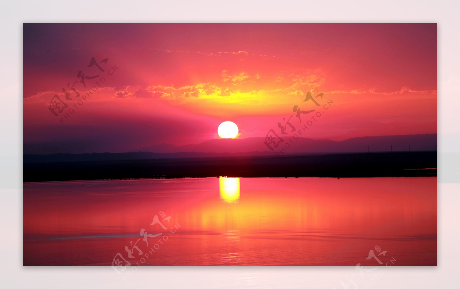 艾力克湖的日落