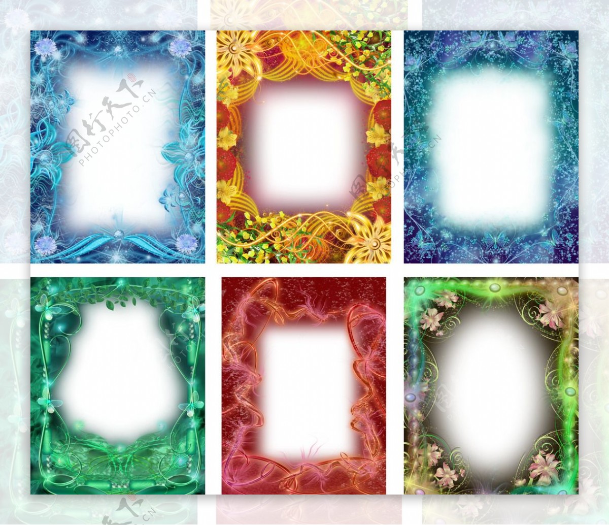 6套水晶相框单个相框不分层