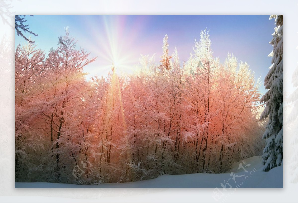 唯美祖山雪景