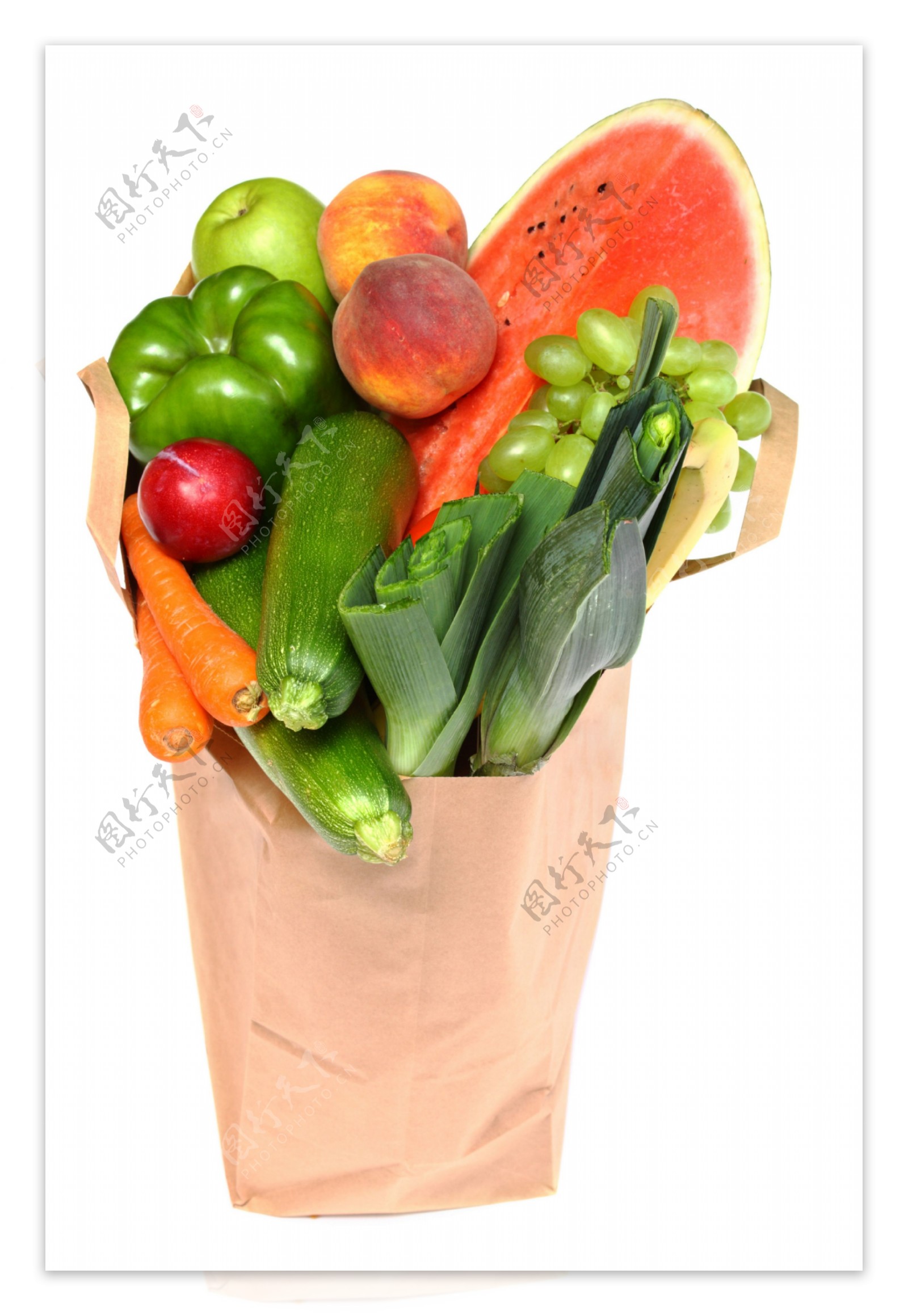 一提袋水果蔬菜图片