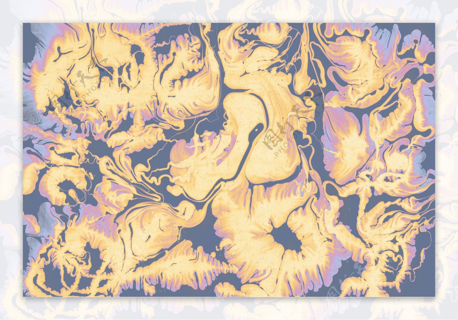 黄紫色花纹贴图