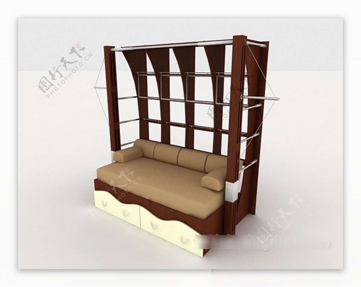 简单实用居家沙发3d模型下载