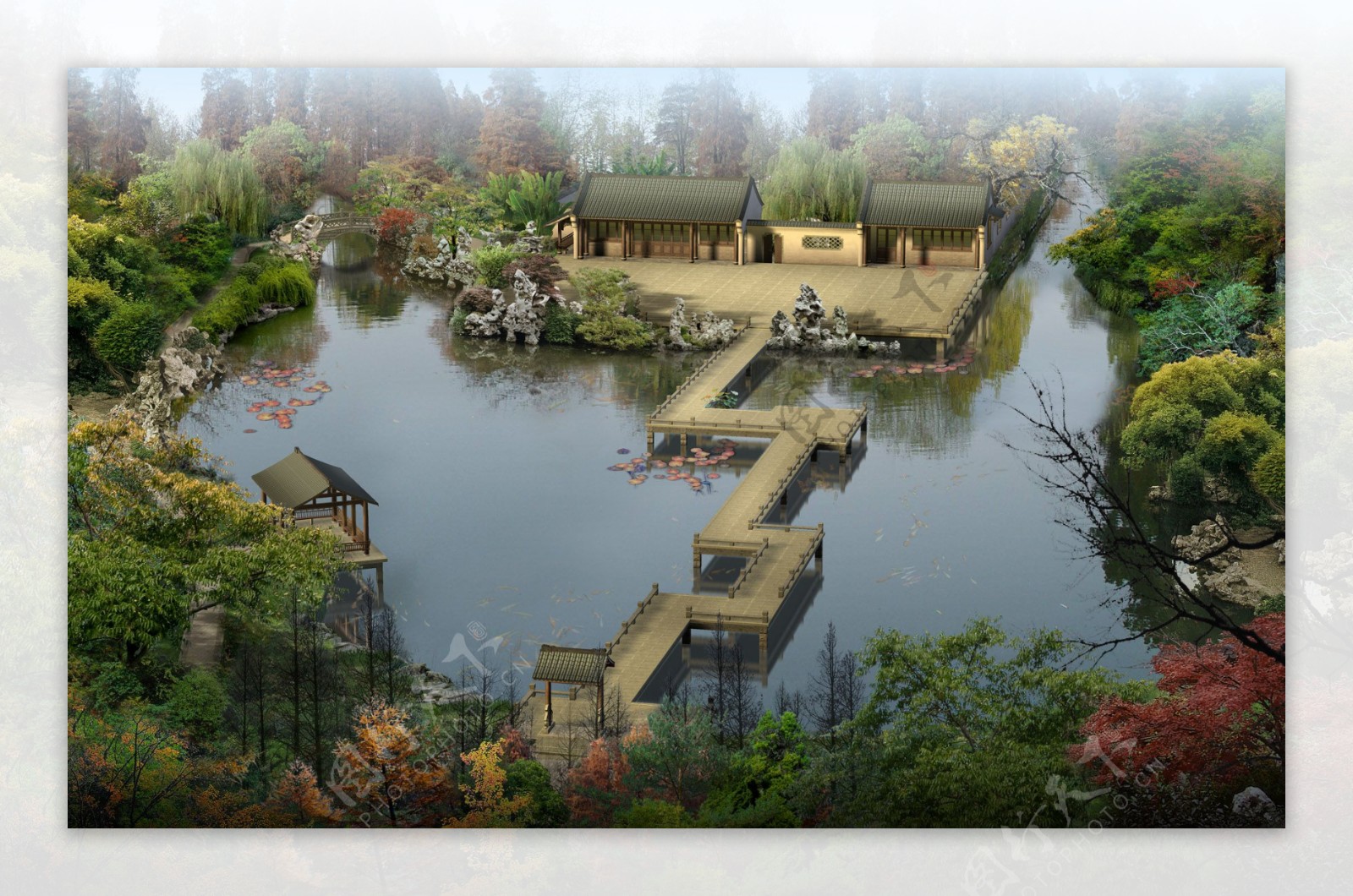 中国古典园林建筑设计图片