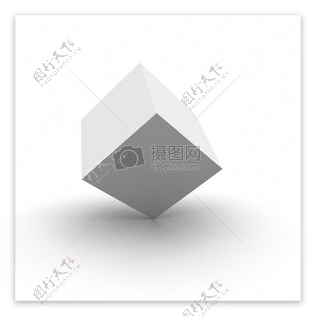 基本的白色立方体1