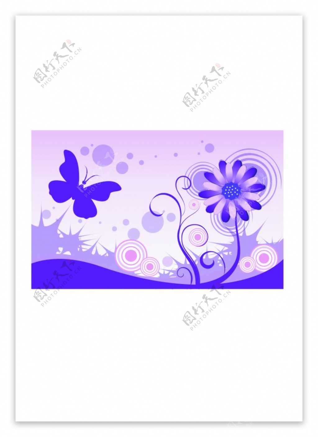 紫色抽象花纹图案