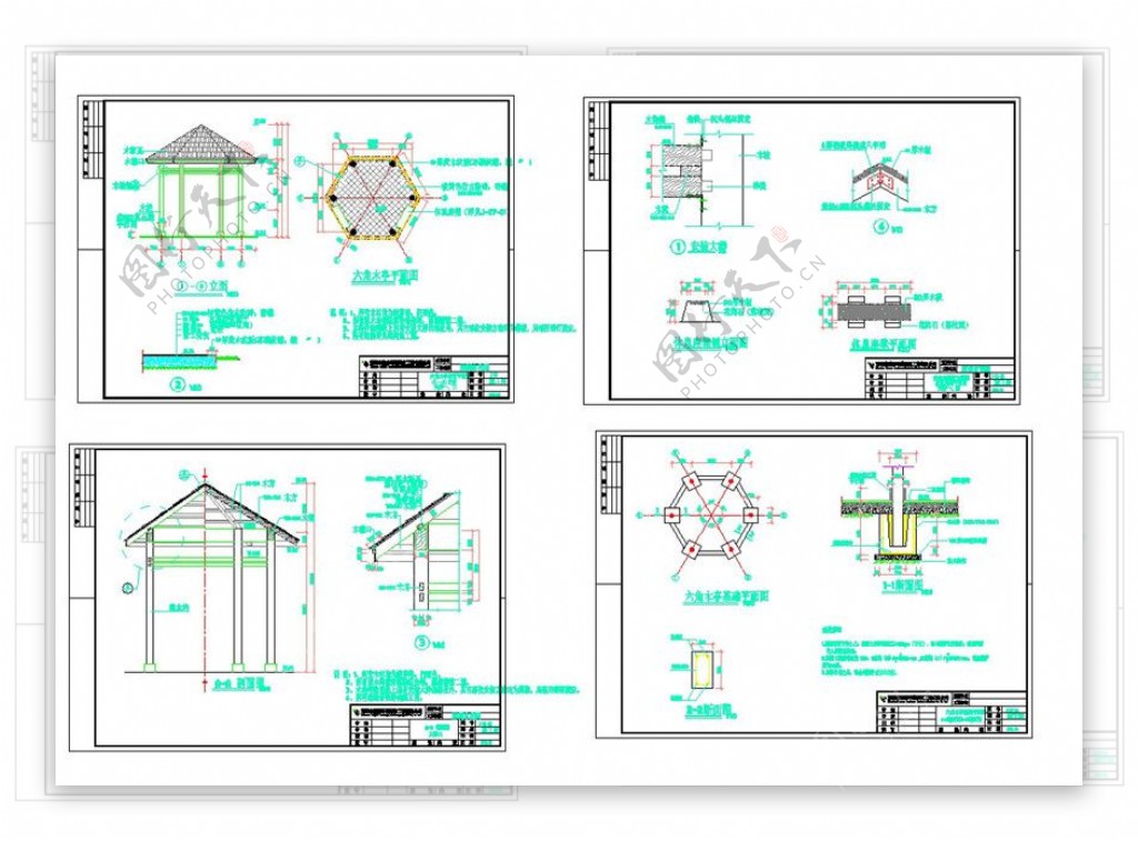 花园施工图CAD建筑图纸