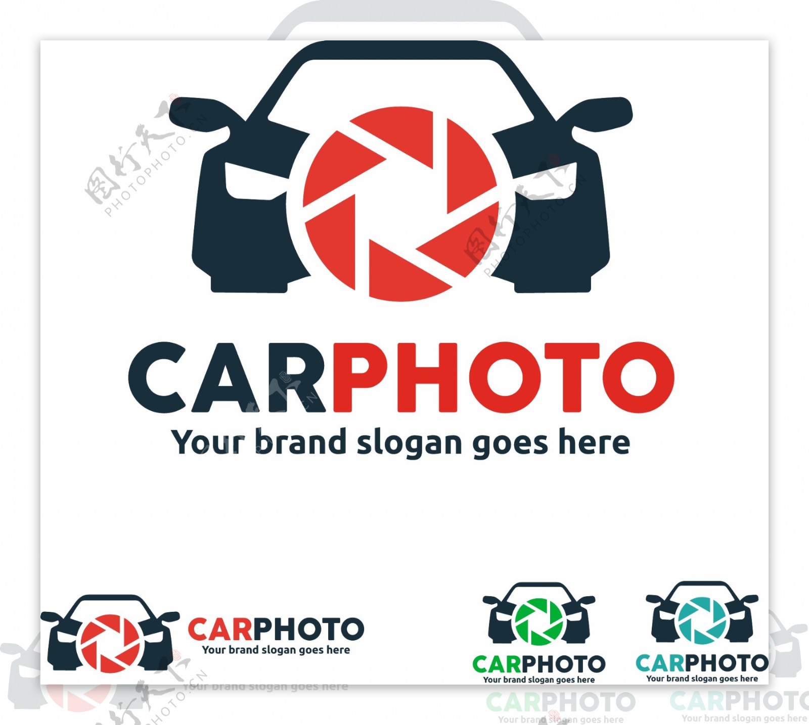 汽车摄影应用标志设计矢量素材下载