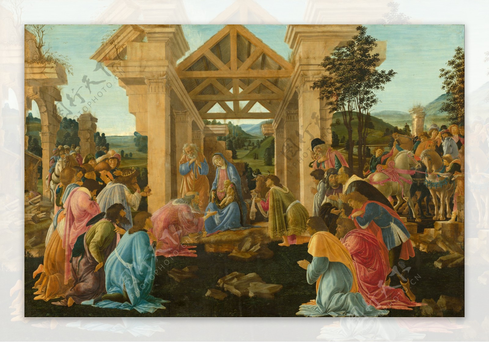 法国中世纪宗教祈祷油画图片