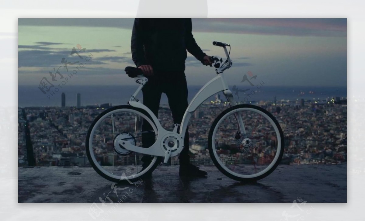 自行车建筑城市视频
