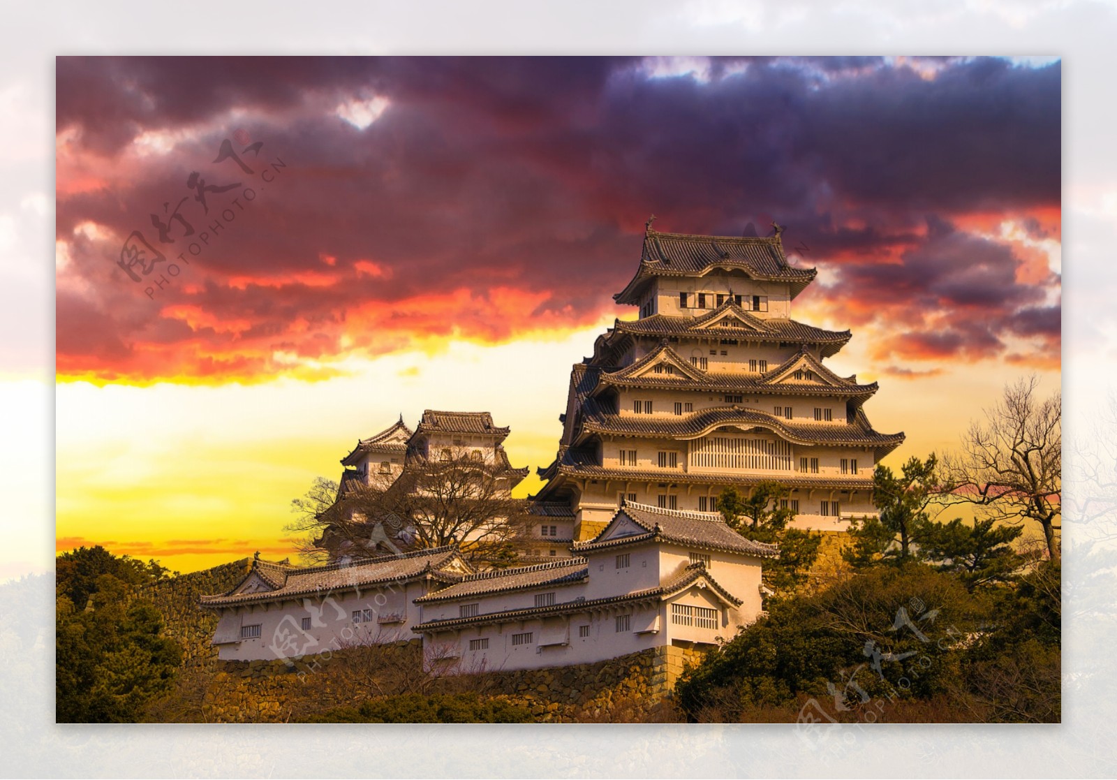 日本大阪古典建筑风景图片