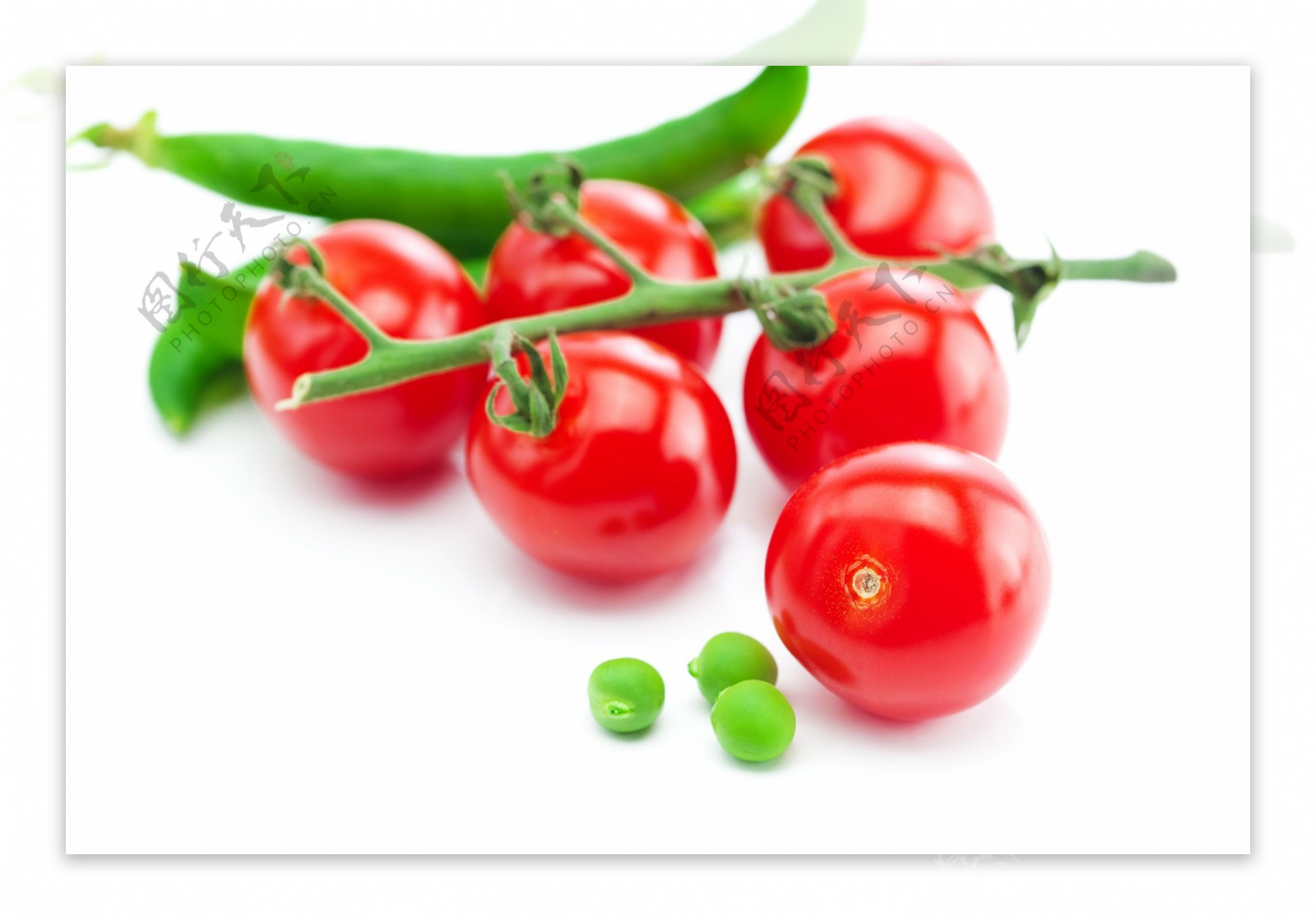 西红柿和豌豆夹图片