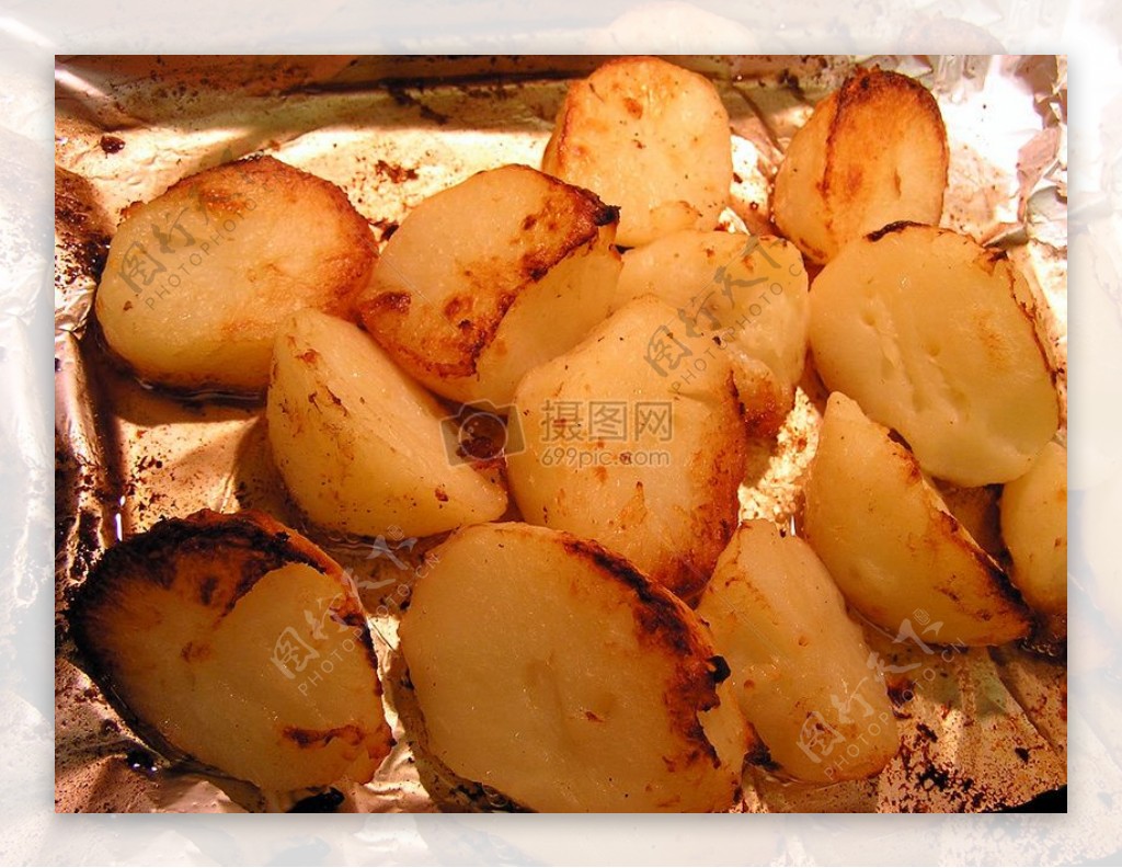 烧烤的土豆