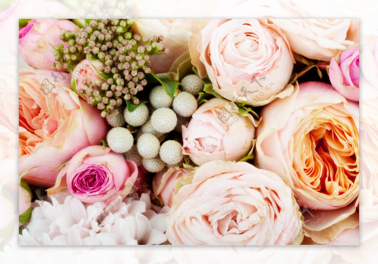 婚礼鲜花背景图片