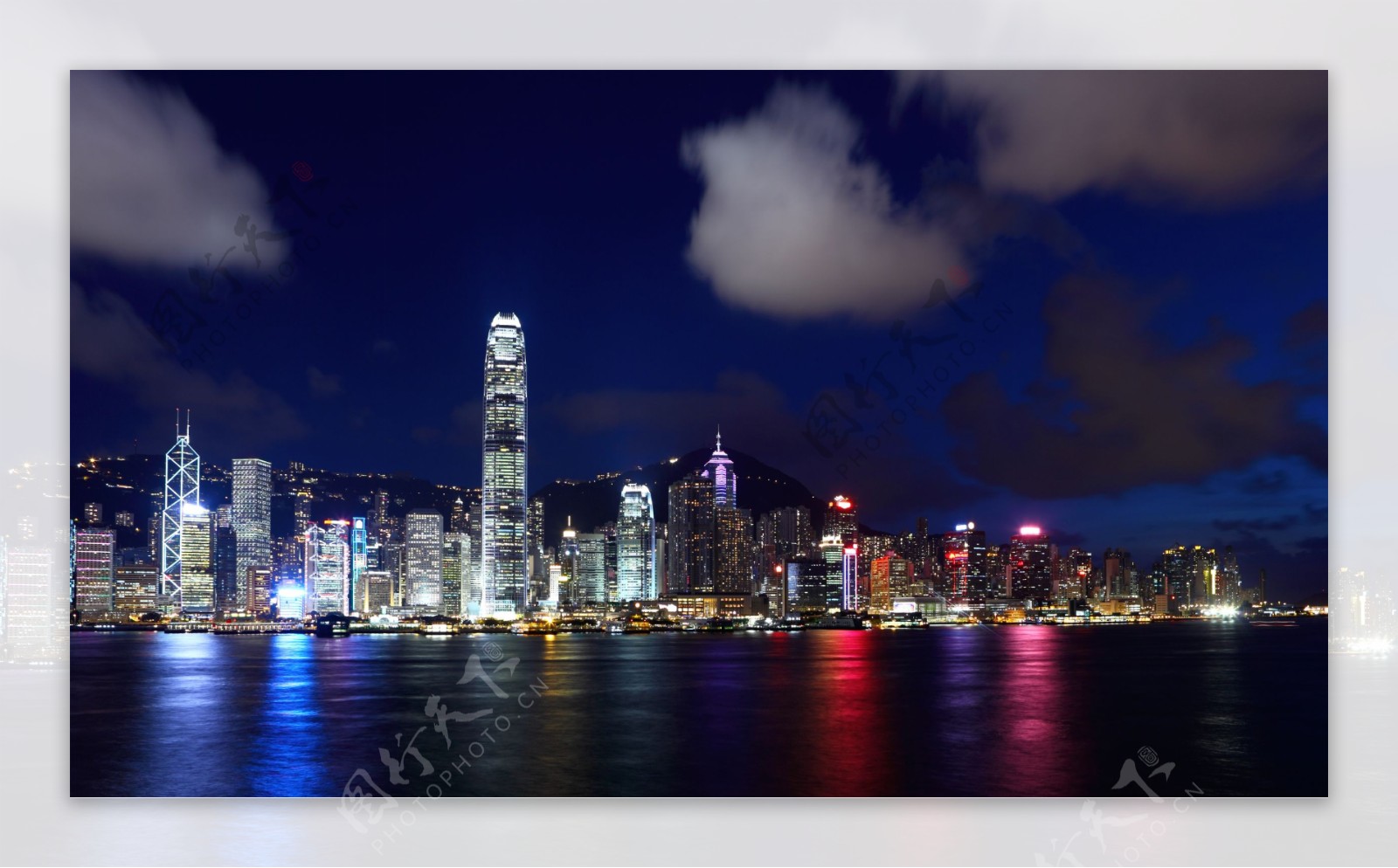 香港夜景摄影图片