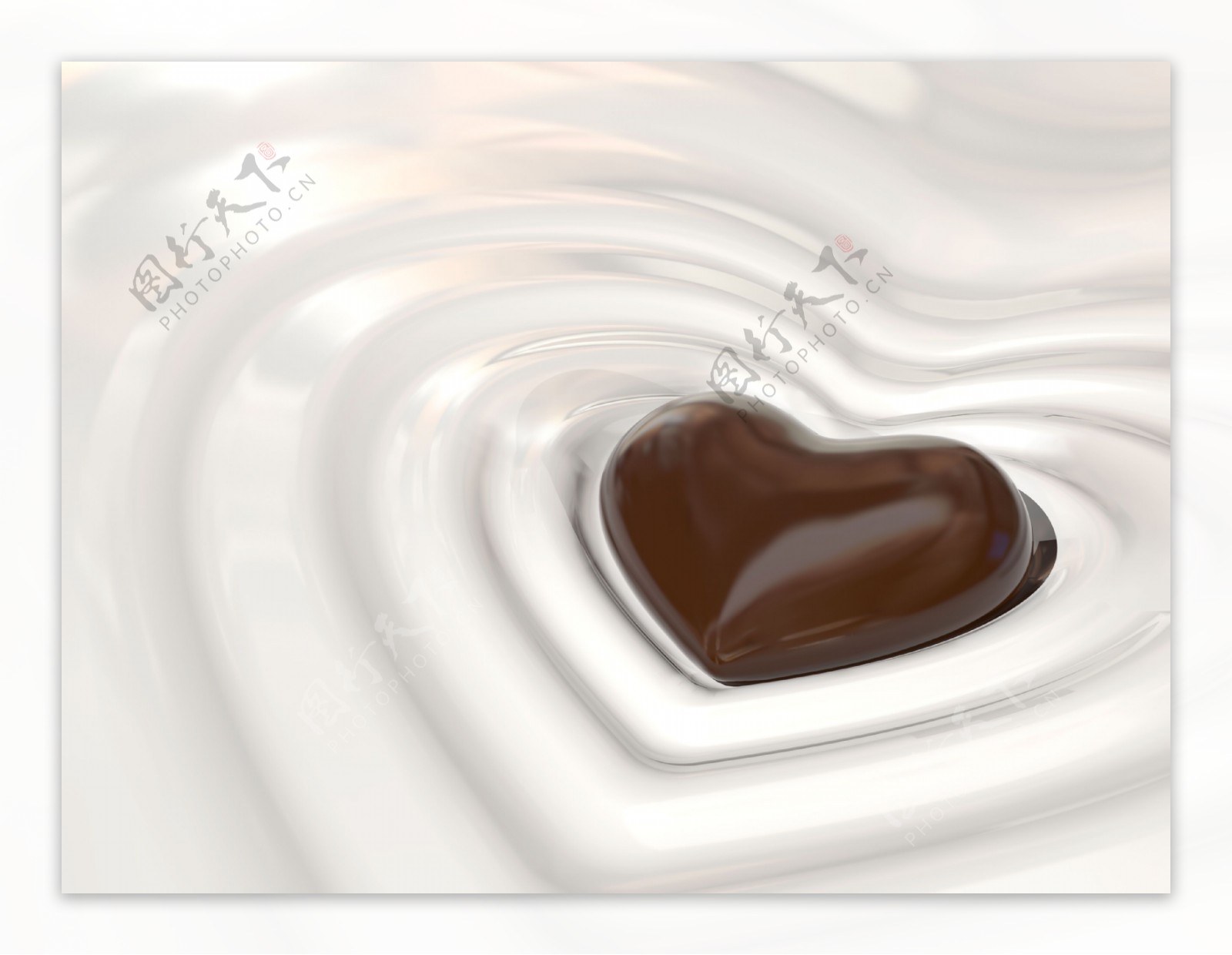 心形巧克力背景图片