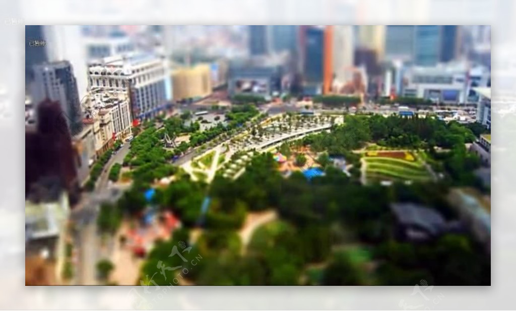 上海城市全景纵览视频素材