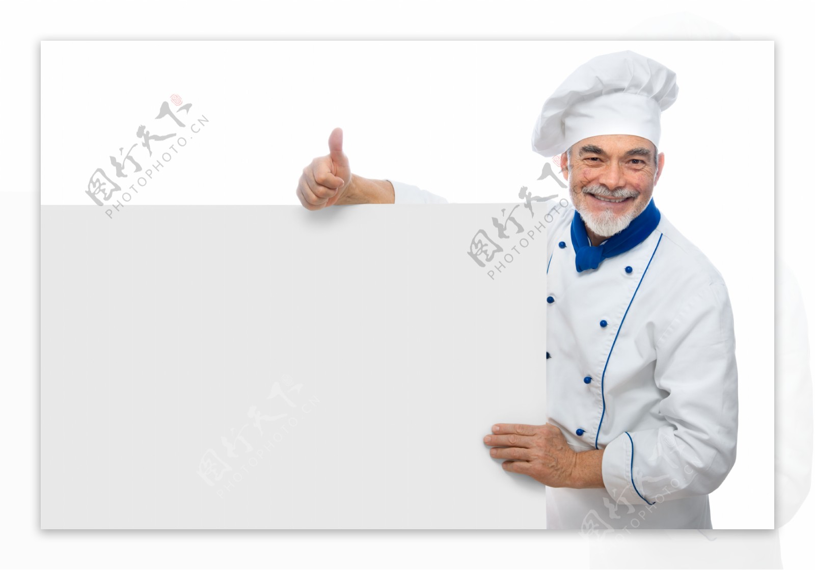 竖大拇指的厨师图片