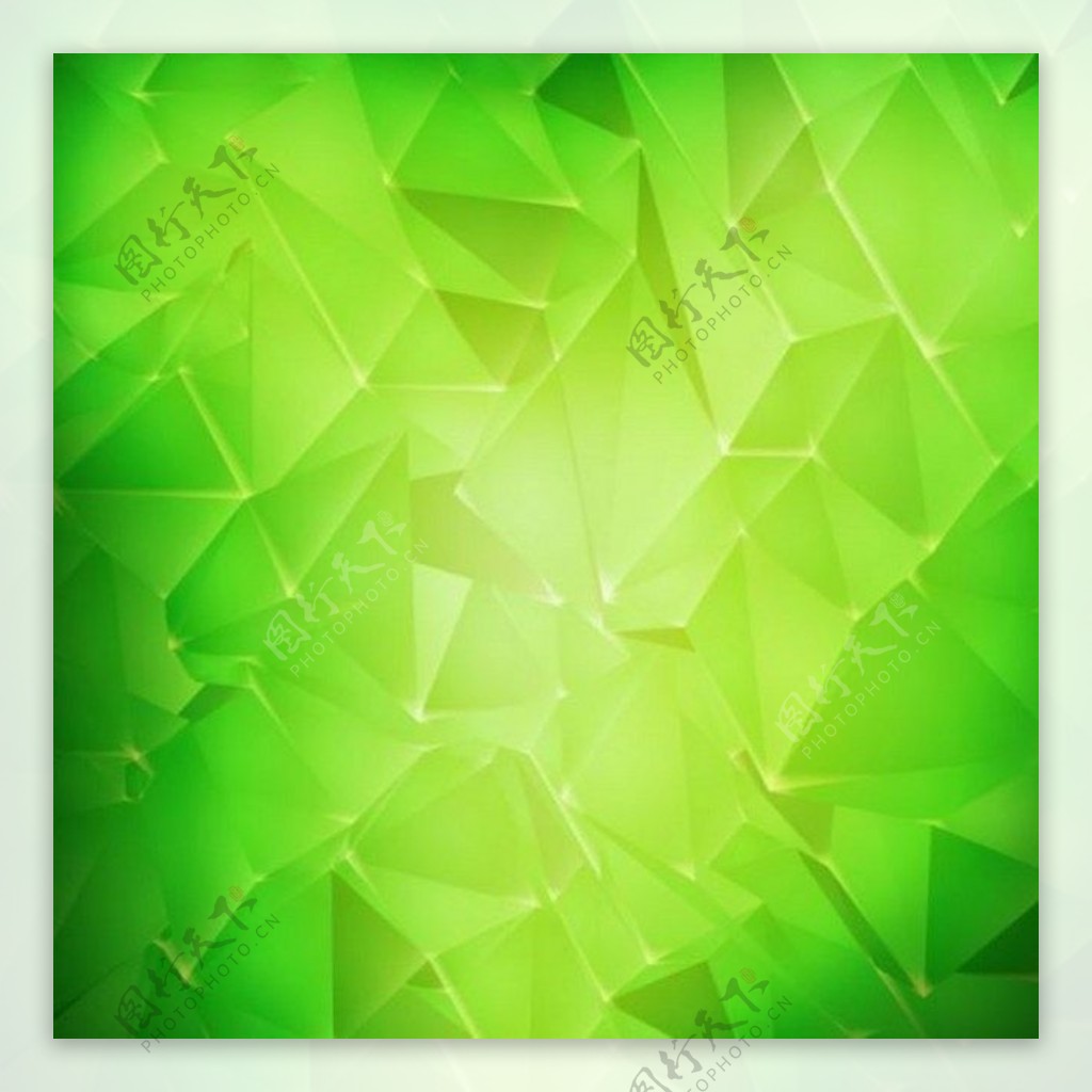 绿色立体几何背景素材