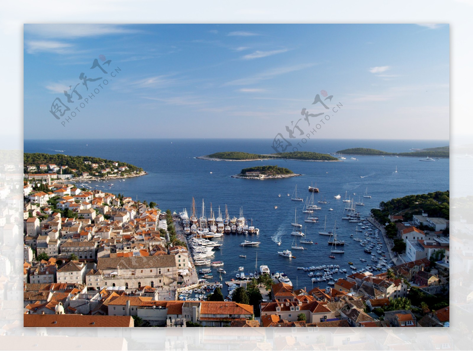 克罗地亚海岸城市风景图片