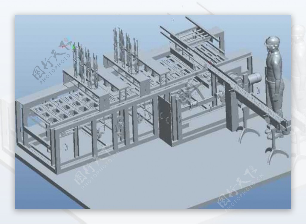 铝箔封口机机械模型