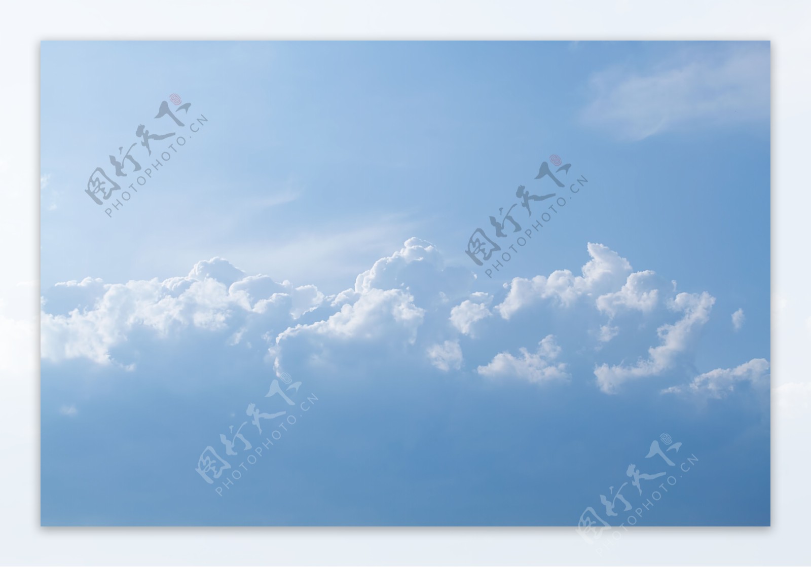 蓝天白云风景图片