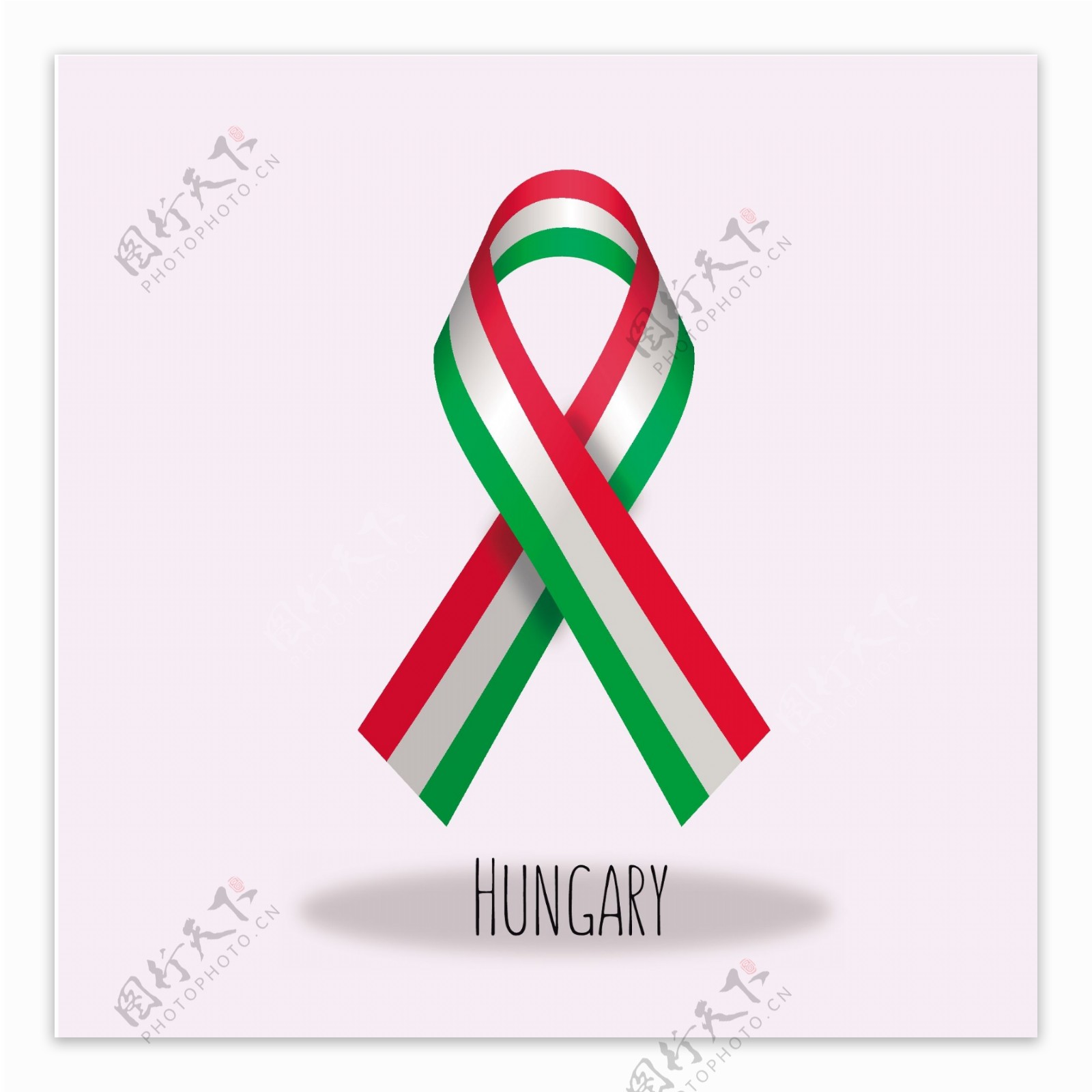 匈牙利国旗丝带设计