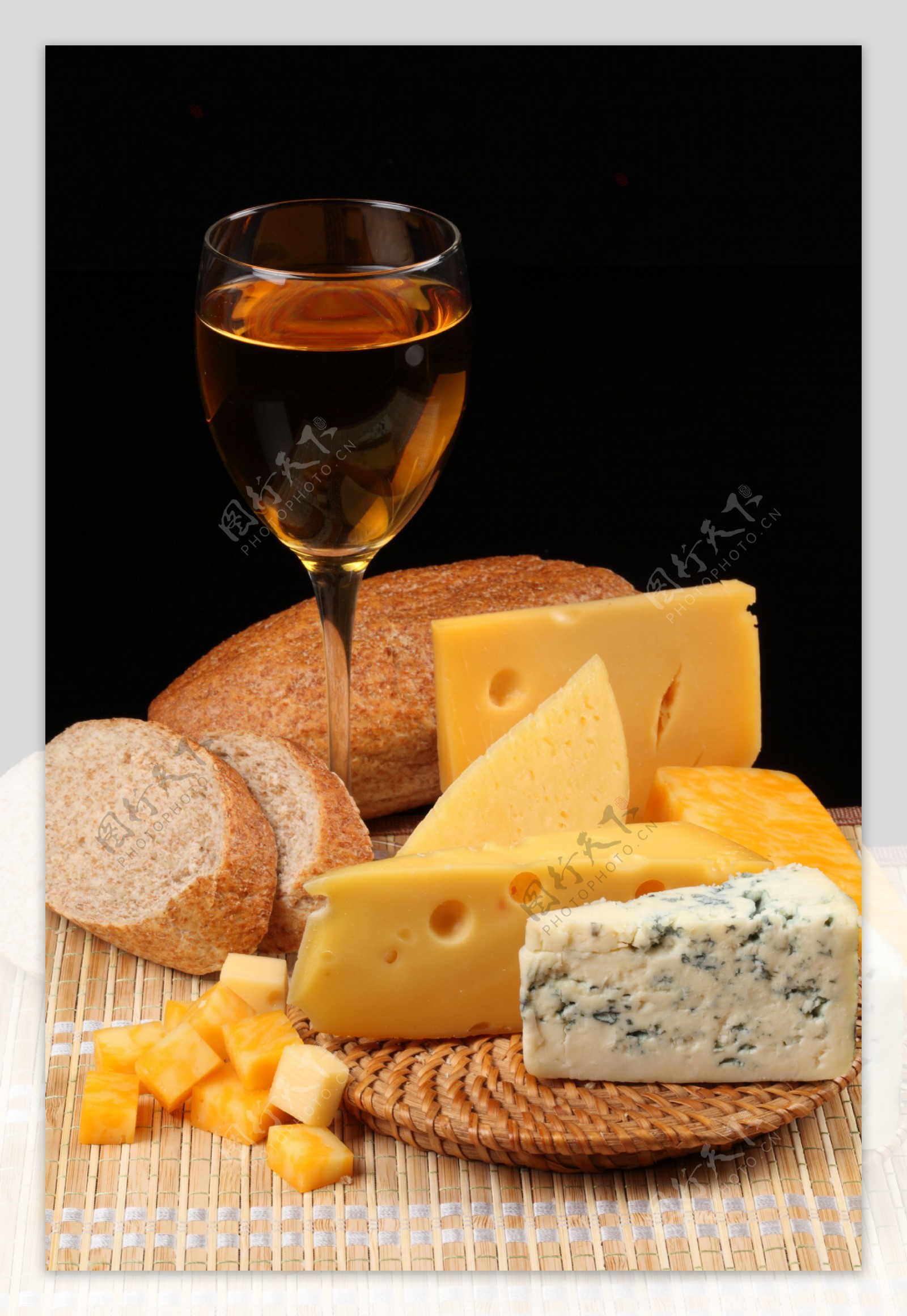 奶酪美酒图片