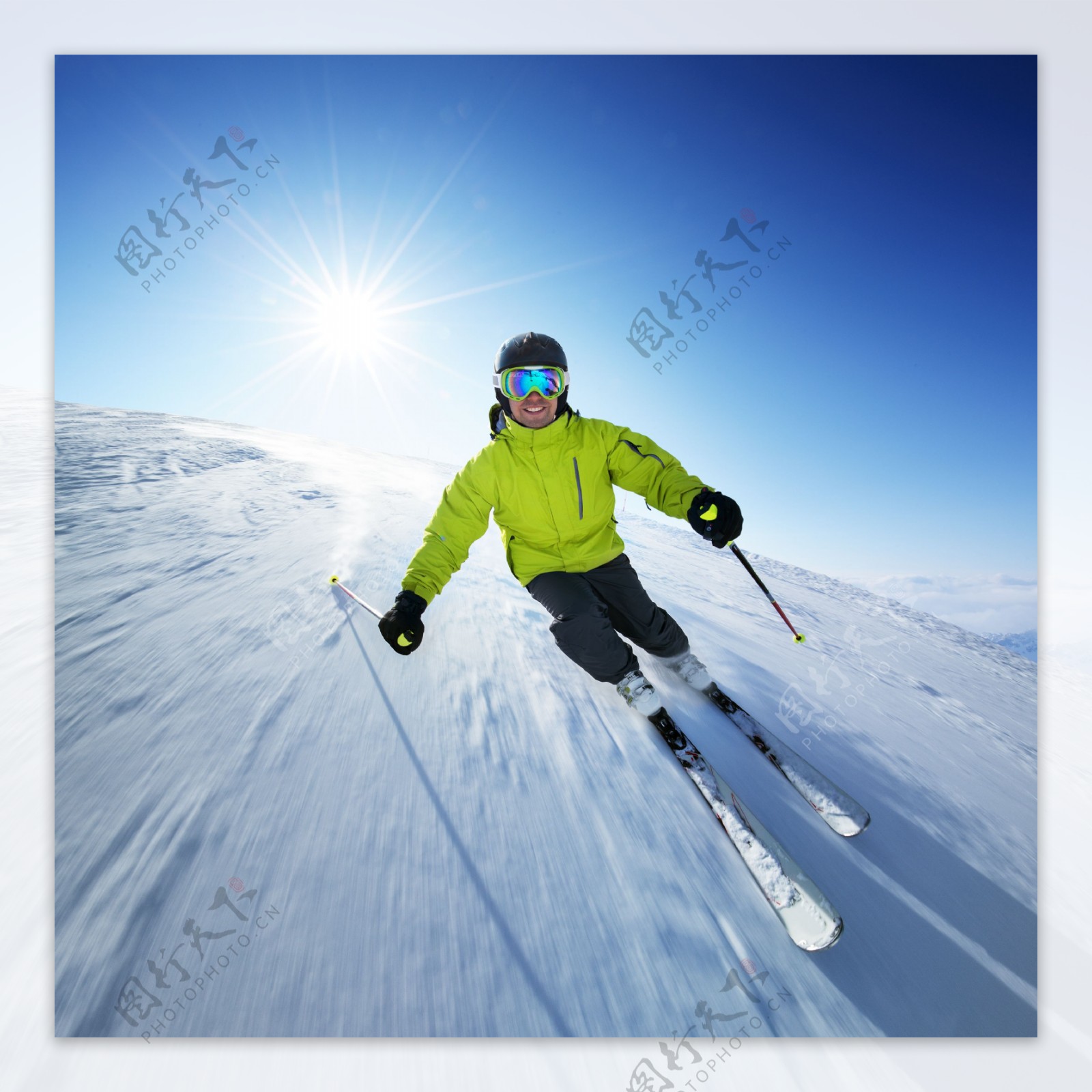 滑雪冰图片
