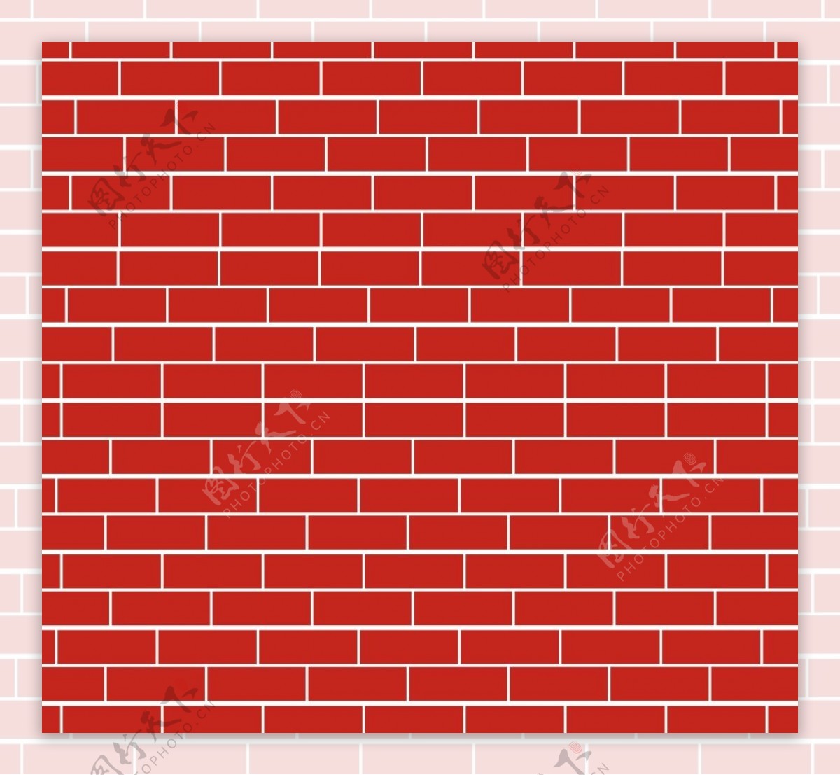 红砖墙效果图