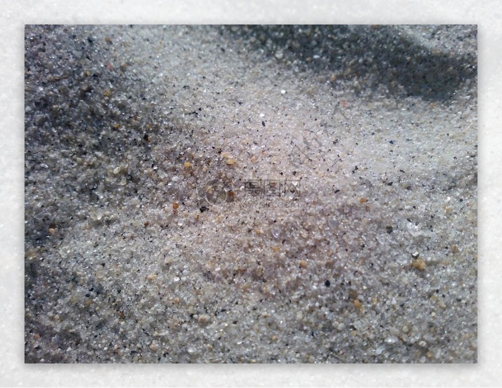 特写镜头下的砂石