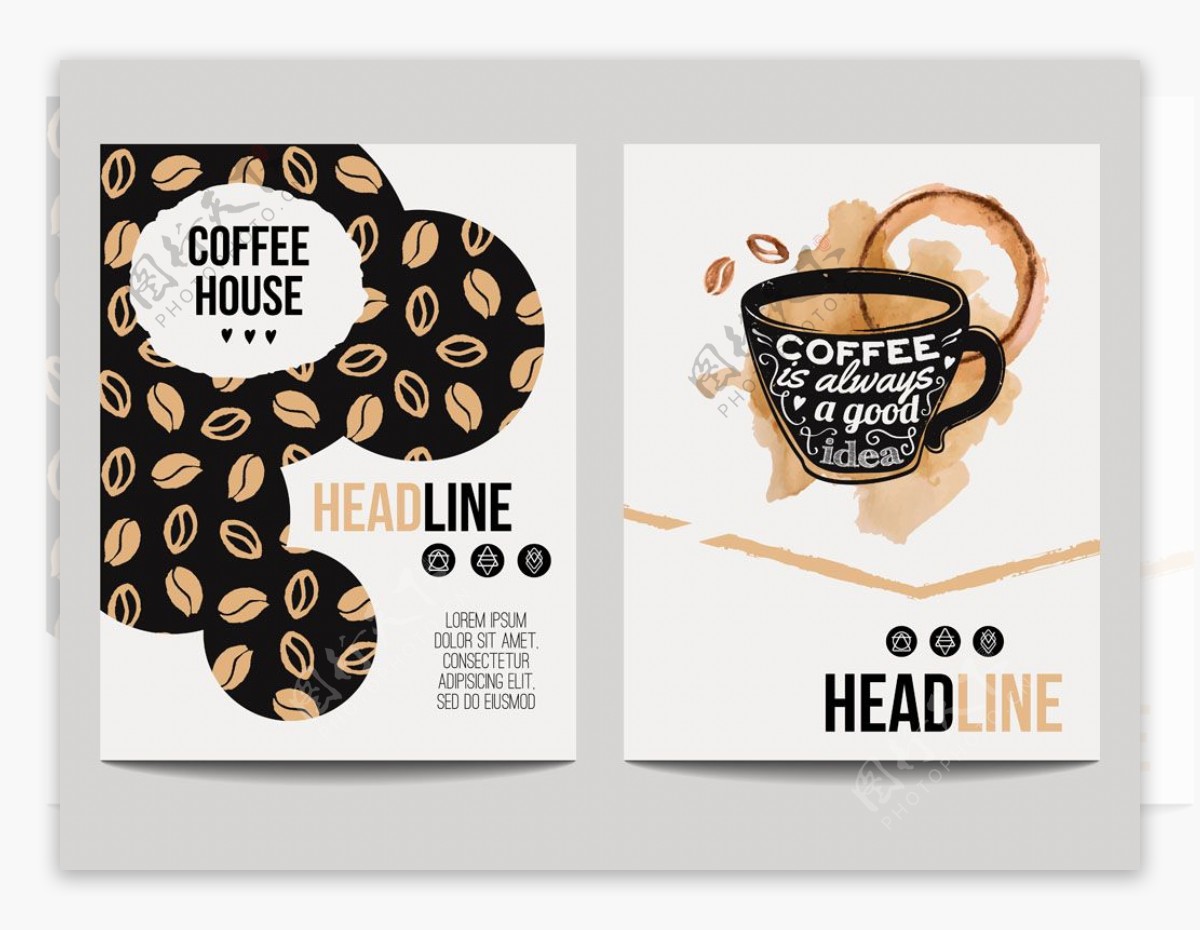 咖啡菜单模板图