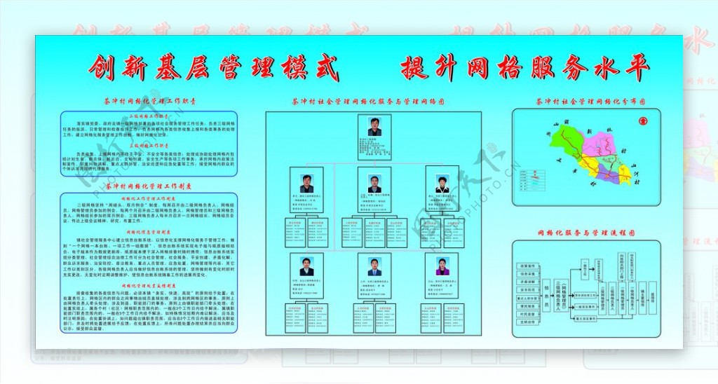 网格化展板图片