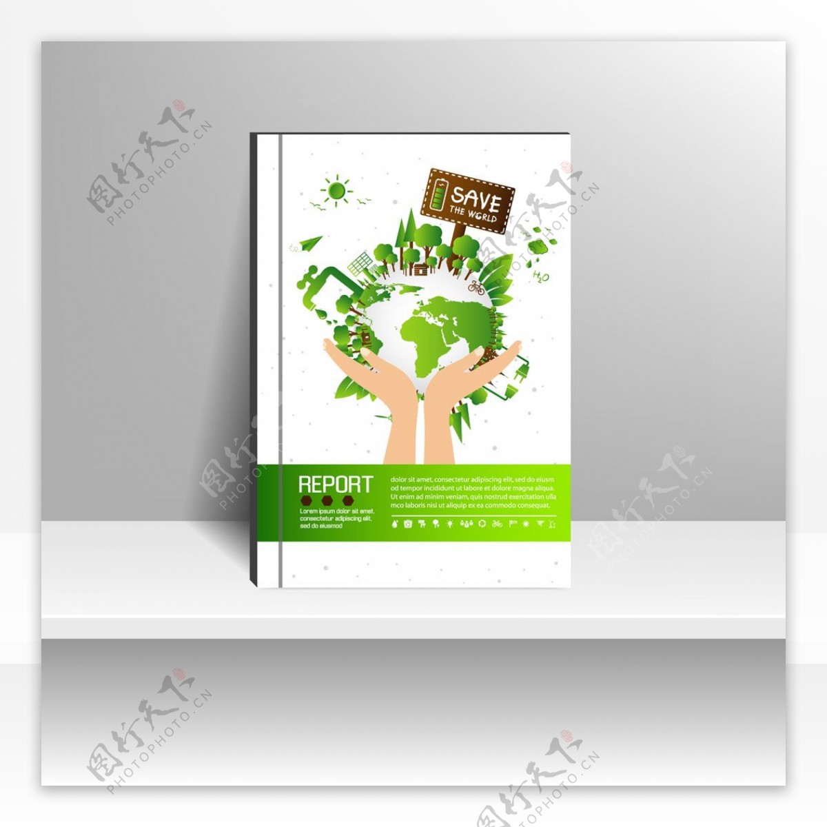 绿色环保海报模板下载