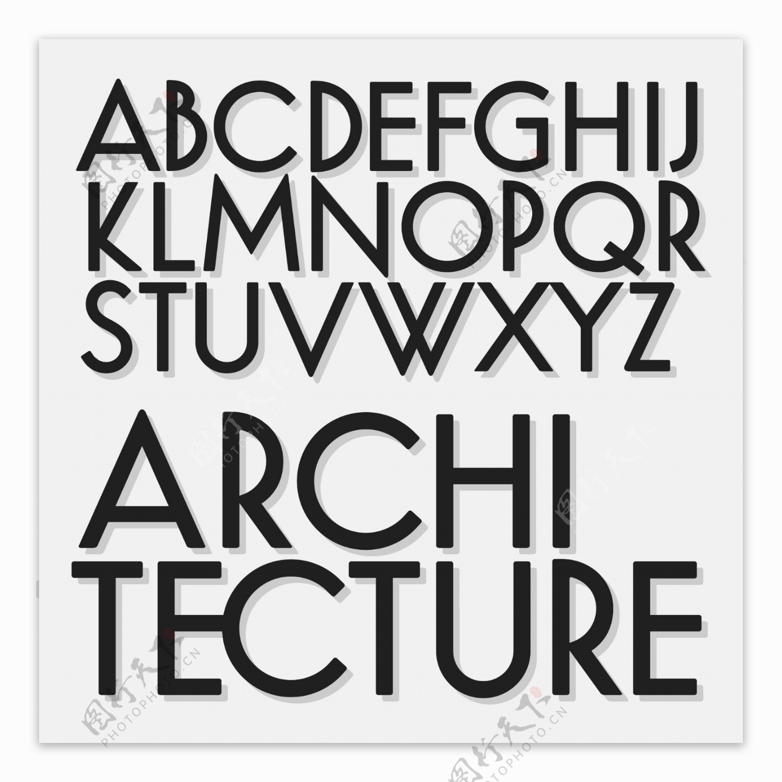矢量字母字体设计