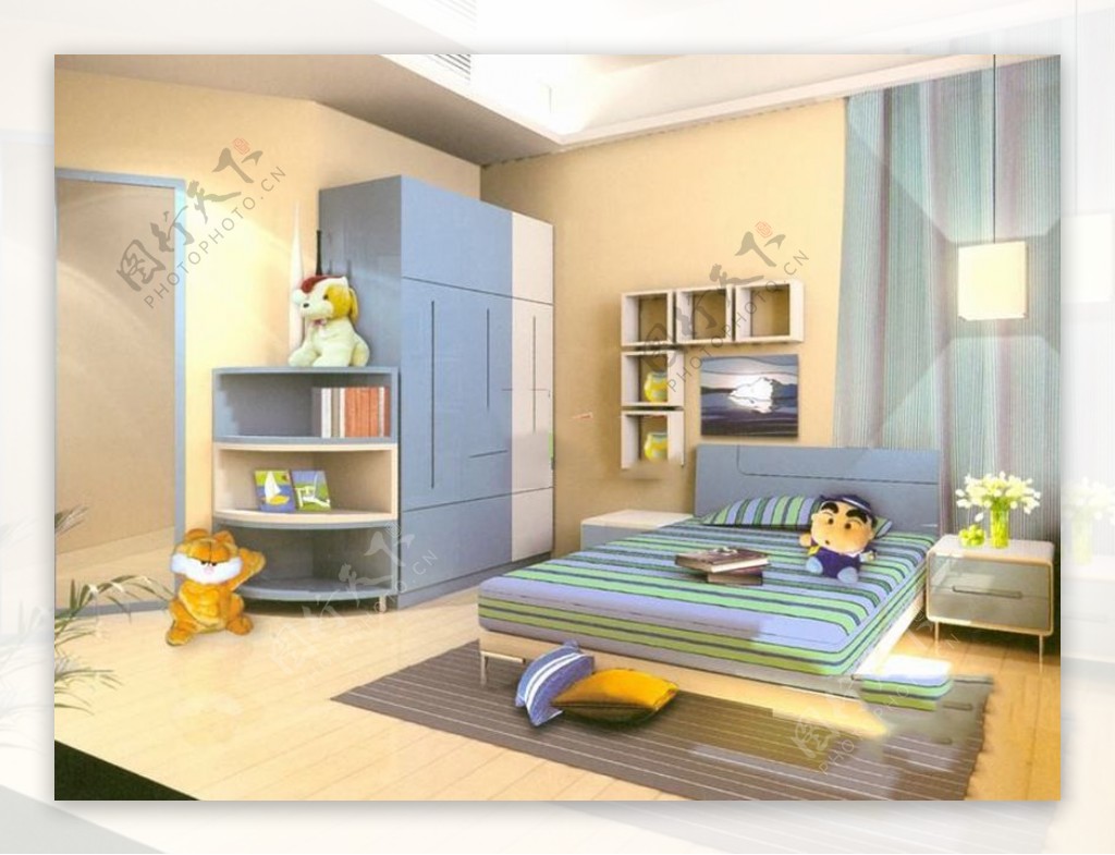 室内儿童房装修效果图MAX