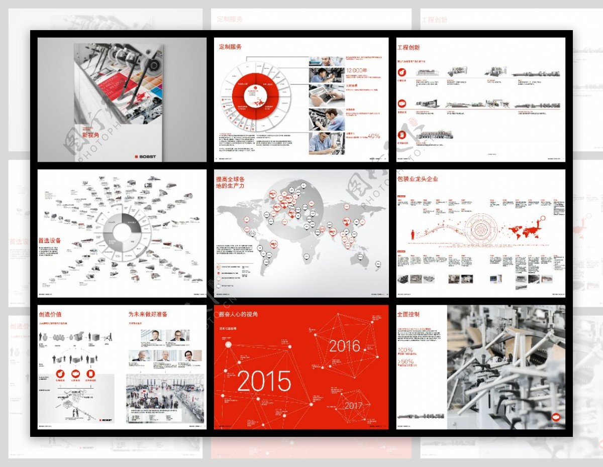 BOBST集团画册版式设计矢量文件素材