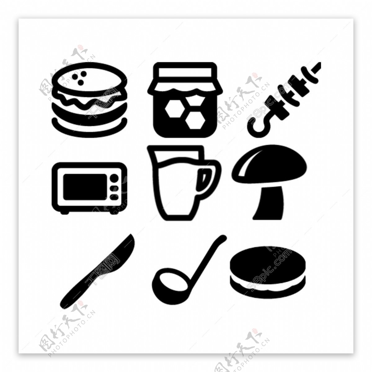 食品厨具icon图标素材免费下载